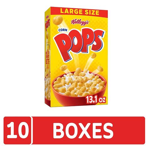 Buy Kelloggs Corn Pops Cold Breakfast Cereal 8 Vitamins And Minerals