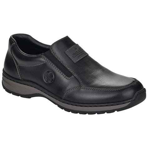 Mens 03354 05 Clarino Black Casual Slip On Shoes Mens From Marshall