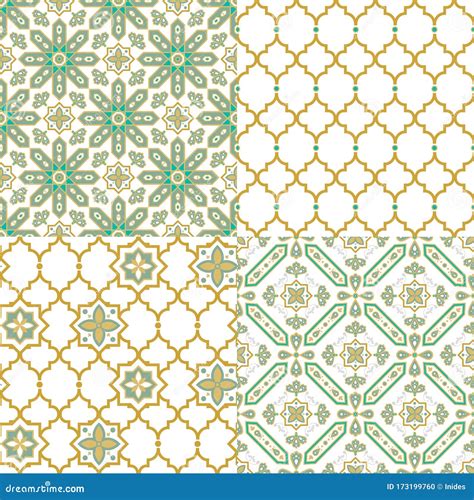 Oriental Arabic Seamless Pattern Traditional Arabic Islamic Background