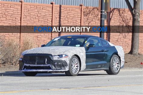 Oversized toggles for interior door releases. Potential 2021 Ford Mustang Mach 1 Prototype Spied