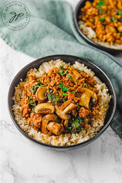 Brown rice is incredibly healthy and far more nutritious than white rice. Clean Eating Mushroom Brown Rice Bowl Recipe | The ...