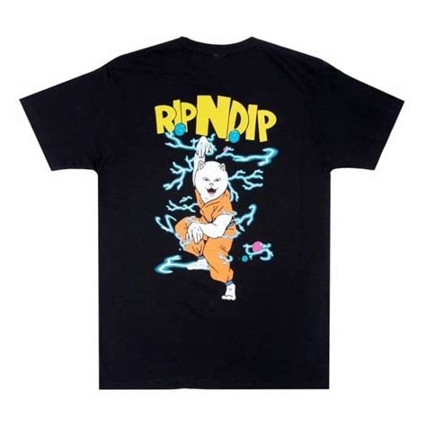 Rip N Dip Super Sanerm Skate T Shirt Black Skate Clothing From Native Skate Store Uk