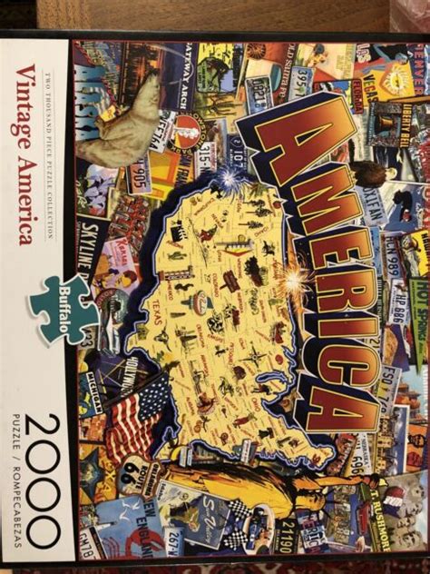Pre Owned Buffalo Games 2000 Piece Jigsaw Puzzle Vintage America For