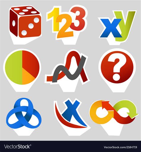 Math Related Symbols Royalty Free Vector Image