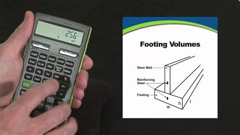 Concretecalc Pro Footing Volume Calculations How To Youtube
