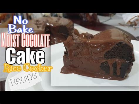 Rice cooker chocolate warmer tutorial. NO BAKE moist chocolate cake | Rice cooker recipe - YouTube