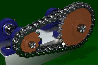 Chain Sprocket Animation 3d Gear Sprockets Roller