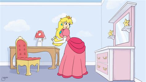 Princess Peach Mario Series Nintendo Super Mario Bros Animated Animated Gif Artist