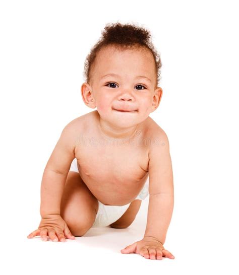 Baby Wearing Diaper Stock Photo Image Of Child Diapers 25690920