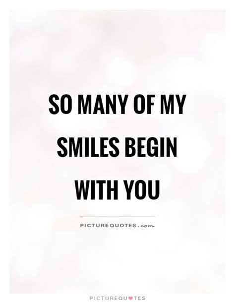 Instagram is one among the most widely used social media apps. So many of my smiles begin with you. Picture Quotes. | Cute quotes for instagram, Caption quotes ...