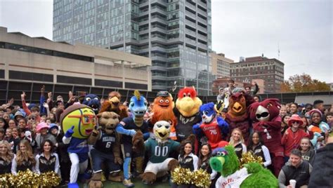 Wingston Of The Philadelphia Wings Joins The Team Of Mascots
