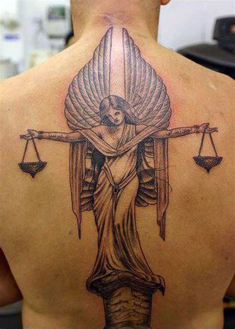 Lady Justice Tattoo Designs To Describe Firmness