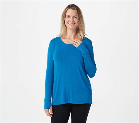 Cuddl Duds Softwear With Stretch Long Sleeve Crew Long Sleeve Tops