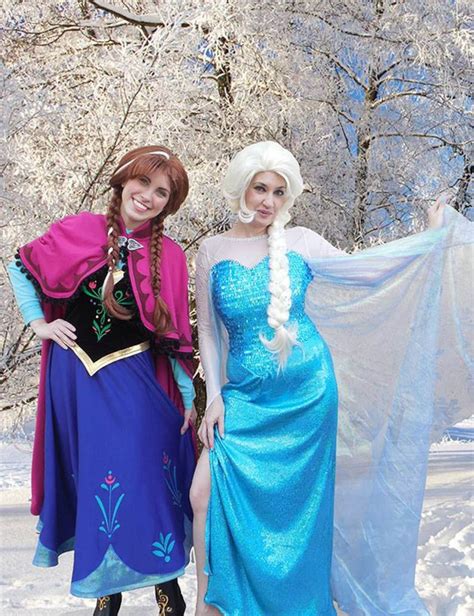 Elsa And Anna Frozen Costumes Etsy