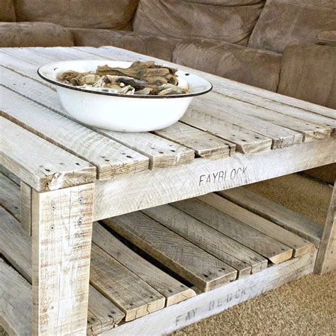 Whitewash A Pallet Table · How To Make A Pallet Table · Decorating On