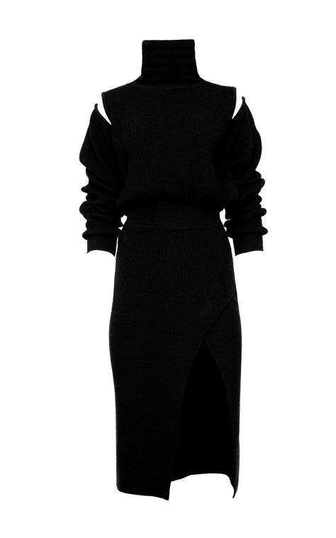 Wool Knitted Dress Knit Dress Sweater Dress Knit Fashion Girl Fashion Fashion Design Style