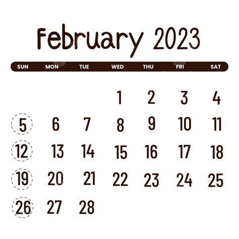 Gambar Kalender Februari 2023 Simple Dan Minimalis Februari 2023 2023