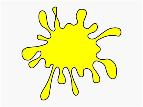 Yellow Paint Splat Clipart Hd Png Download Kindpng