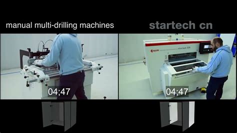 Scm Startech Cn Cnc Drilling And Grooving Machine Youtube