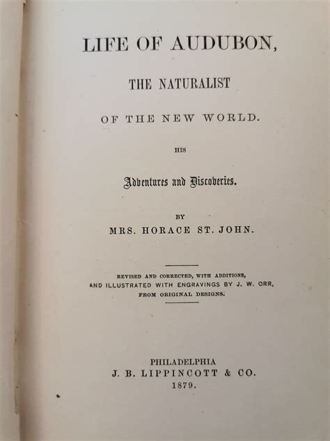 Life of Audubon, The Naturalist of the New World; his adventures and