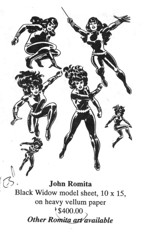 Character Model — Black Widow By John Romita