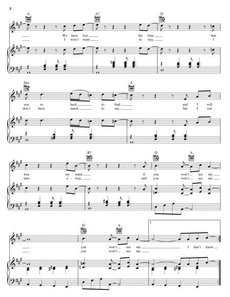 You Won T See Me By The Beatles Paul McCartney Digital Sheet Music For Score Download