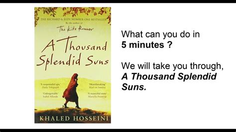 Book Summary A Thousand Splendid Suns By Khaled Hosseini Youtube