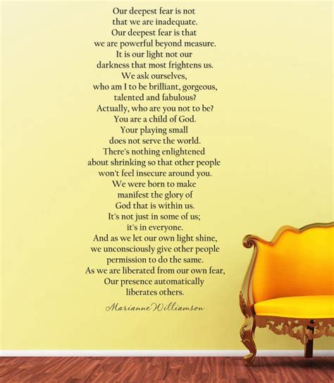 Our Deepest Fear Poem Poster From Facebook Page Woman 2 Woman Fear