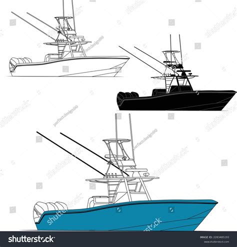 Fishing Boat Vector Graphic Best Fishing Stock Vector Royalty Free
