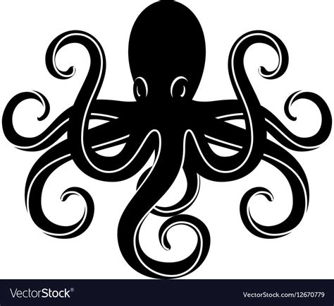 Cartoon Octopus Royalty Free Vector Image Vectorstock