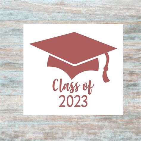 Class Of 2023 Vinyl Decal Graduation Sticker Senior 2023 Etsy