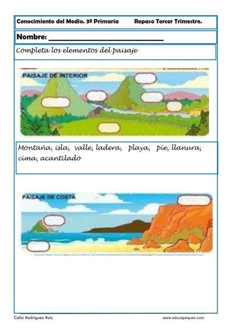 Conocimiento Del Medio Fichas De Sociales Y Naturales Para Tercero De