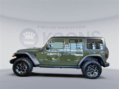2022 Jeep Wrangler 4xe Unlimited Rubicon 422 Miles Sarge Green