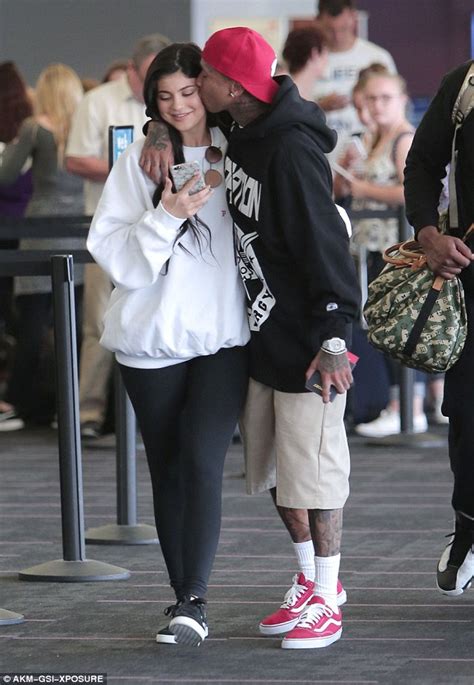 Kylie Jenner And Tyga Get Hands On Daily Mail Online