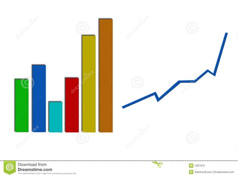Grafico Di Statistica Di Profitto Di Affari Illustrazione Di Stock