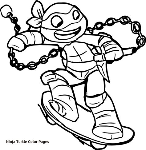 Baby Ninja Turtle Coloring Pages At Free Printable