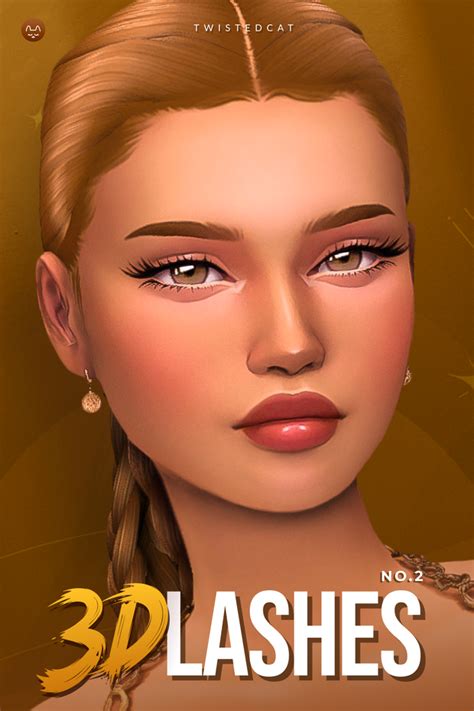 3d Eyelashes No2 Twistedcat Sims 4 Sims Sims 4 Cc Eyes