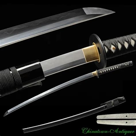 Japanese Samurai Sword Katana Uchigatana T10 Steel Blade W Clay