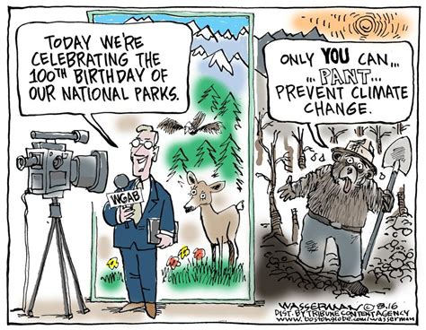 Editorial Cartoon National Parks Birthday The Boston Globe