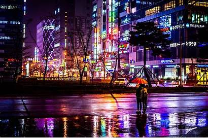 Korea South Cityscape Umbrella Desktop Wallpapers Mobile