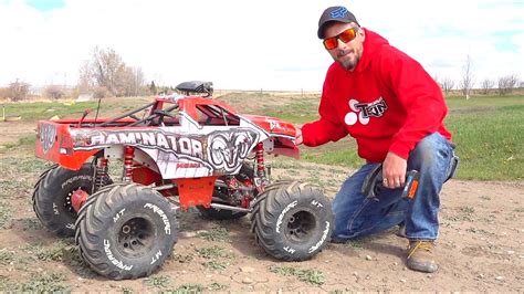 Rc Adventures Huge Toy Truck Gets A Proper Beating 49cc Gas