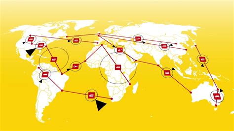 DHL Route Map