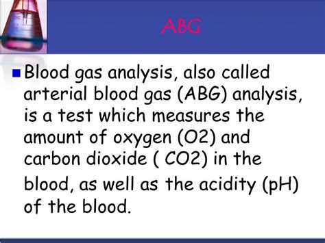 Ppt Arterial Blood Gas Analysis Powerpoint Presentation Id