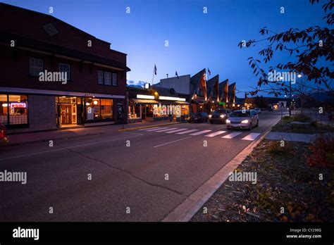 Main Street Jasper Alberta Hi Res Stock Photography And Images Alamy