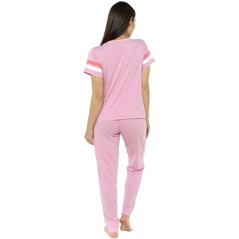 Womens Ladies Jersey Cotton Polyester Short Sleeve Long Pyjamas Pjs Nightwear Ebay