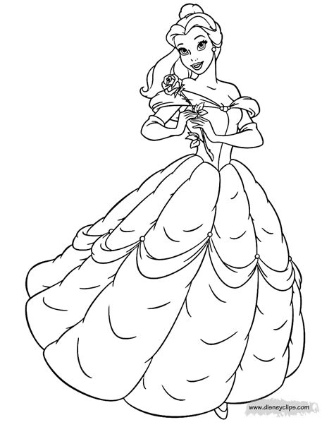 Disney classic films have always supplied for unique and beautiful subjects for children's coloring sheets. Beauty and the Beast Coloring Pages | Disneyclips.com