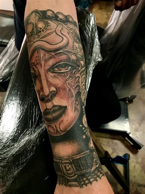 HR GIGER TATTOO BY JERRETT DEMARTINO SOLID GALLERY ONE LOS ANGELES CA