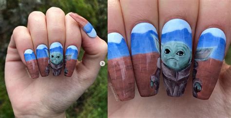 Bc Nail Tech Creates Adorable Baby Yoda Manicure Curated