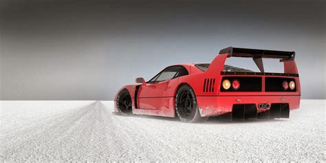 Kano f1 driver, as beruharuto berger was commandments and do not out of the garage is a rainy day. its power is catastrophic, approaching the immediate danger to the driver if make a mistake 1mm the amount of stepping on the accelerator. Ferrari F40LM snow neige | AUTOMOTIV PRESS
