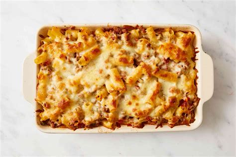Easy Baked Ziti With Ground Beef And Cheese Recipe